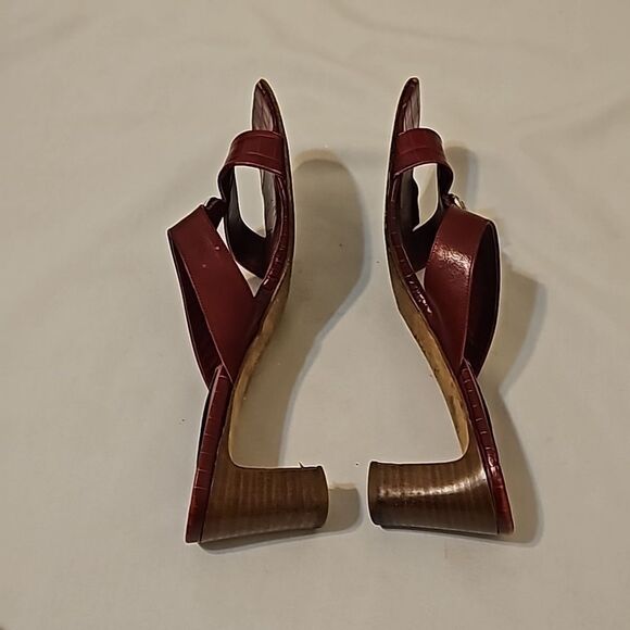 Brighton Trista red leather croc heel sandals 9.5 - Picture 4 of 11